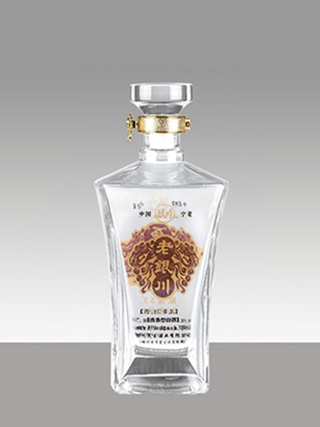 烤花玻璃酒瓶